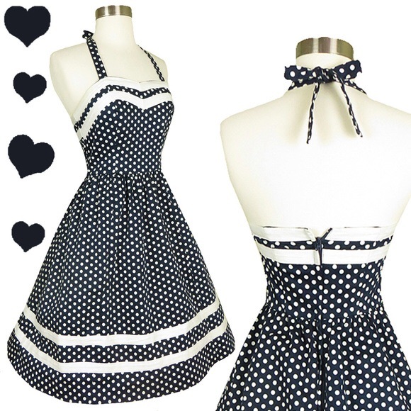 Retro polka dot ModCloth dress - Picture 1 of 3
